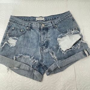 One Teaspoon Denim Shorts Sz 27
